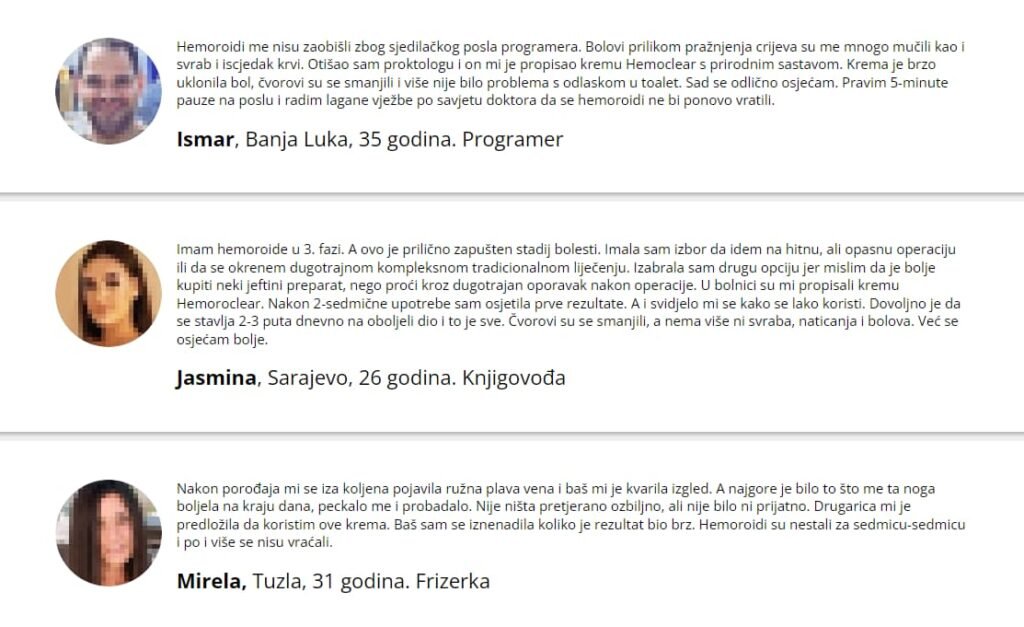 Iskustva sa Hemoroclear